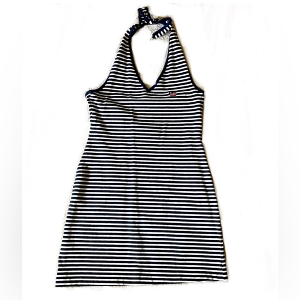 Ralph Lauren Striped Halter Neck Dress